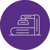 X Ray Scanner Line Multi Circle Icon vector