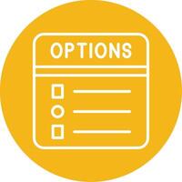 Options Line Multi Circle Icon vector