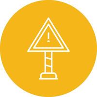 Risk Line Multi Circle Icon vector