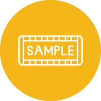 Sample Line Multi Circle Icon vector