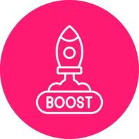 Boost Line Multi Circle Icon vector