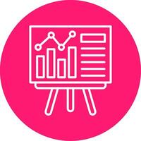 Presentation Line Multi Circle Icon vector