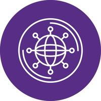 Internet Of Things Line Multi Circle Icon vector