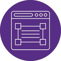 Web Design Line Multi Circle Icon vector