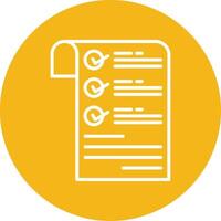 Checklist Line Multi Circle Icon vector