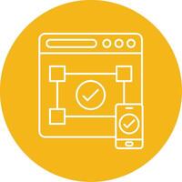 Accesibility Line Multi Circle Icon vector