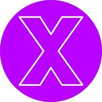 Small x Icon vector