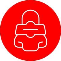 Strip Line Multi Circle Icon vector