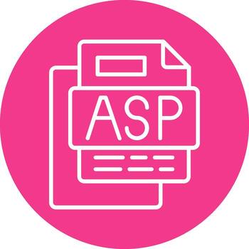 áspid archivo línea multi circulo icono vector