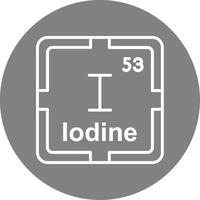 Iodine Line Multi Circle Icon vector