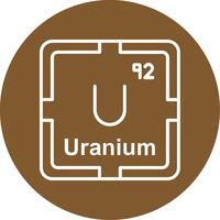 Uranium Line Multi Circle Icon vector