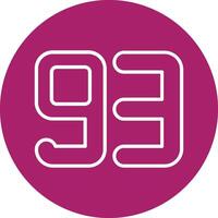 Ninety three Line Multi Circle Icon vector