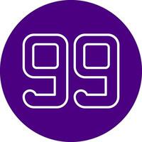 Ninety nine Line Multi Circle Icon vector