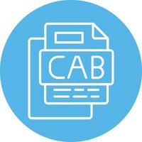 Cab File Line Multi Circle Icon vector