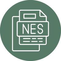 NES File Line Multi Circle Icon vector