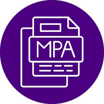 MPA File Line Multi Circle Icon vector