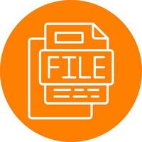 File Line Multi Circle Icon vector
