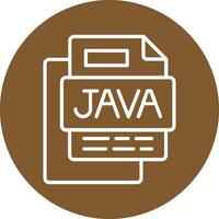 Java File Line Multi Circle Icon vector
