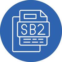 Sb2 File Line Multi Circle Icon vector