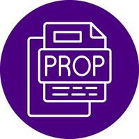 Prop File Line Multi Circle Icon vector