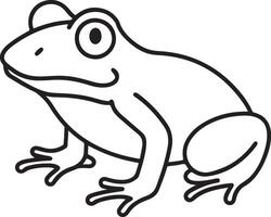 Frog Icon Silhouette Graphics Illustration Design vector