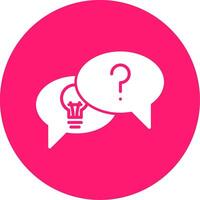 Problem Finding Glyph Multi Circle Icon vector