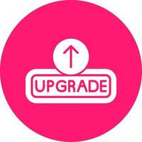 Upgrade Glyph Multi Circle Icon vector