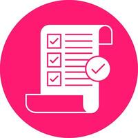 Terms and Conditions Glyph Multi Circle Icon vector