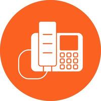 LandGlyph Multi Circle Phone Glyph Multi Circle Icon vector