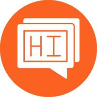 Hi Glyph Multi Circle Icon vector