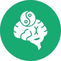 Stress Management Glyph Multi Circle Icon vector