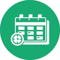 Term Glyph Multi Circle Icon vector