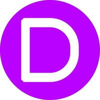 Capital D Icon vector