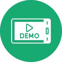 Demo Glyph Multi Circle Icon vector
