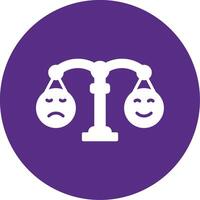 Scale Glyph Multi Circle Icon vector