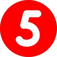Five Glyph Multi Circle Icon vector