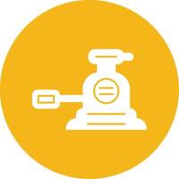 Orbital Sander Glyph Multi Circle Icon vector