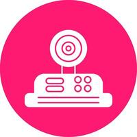Camera Glyph Multi Circle Icon vector