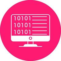 Code Glyph Multi Circle Icon vector