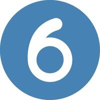Six Glyph Multi Circle Icon vector