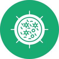 Bacteria Glyph Multi Circle Icon vector