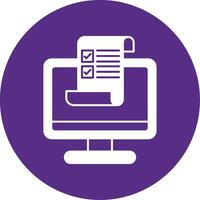 Brief Glyph Multi Circle Icon vector