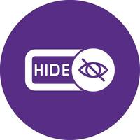 Hide Glyph Multi Circle Icon vector