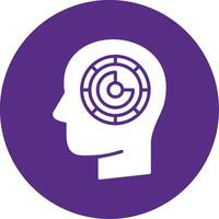 Maze Glyph Multi Circle Icon vector