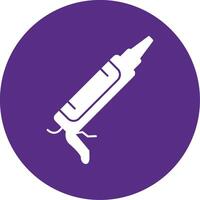 Sealant Gun Glyph Multi Circle Icon vector
