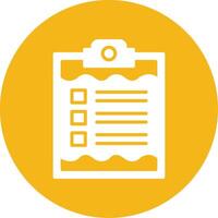 Clipboard Glyph Multi Circle Icon vector