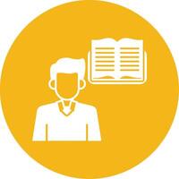 Lifelong Learning Glyph Multi Circle Icon vector