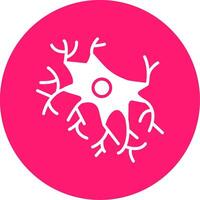 Astrocyte Glyph Multi Circle Icon vector