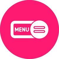 Menu Glyph Multi Circle Icon vector