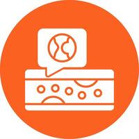 Atherosclerosis Glyph Multi Circle Icon vector
